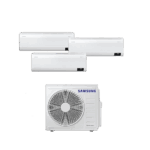 Multi Split Wind-Free Samsung Inverter  Frío Calor 2 x 9000 + 1 x 12000 Btu/hr