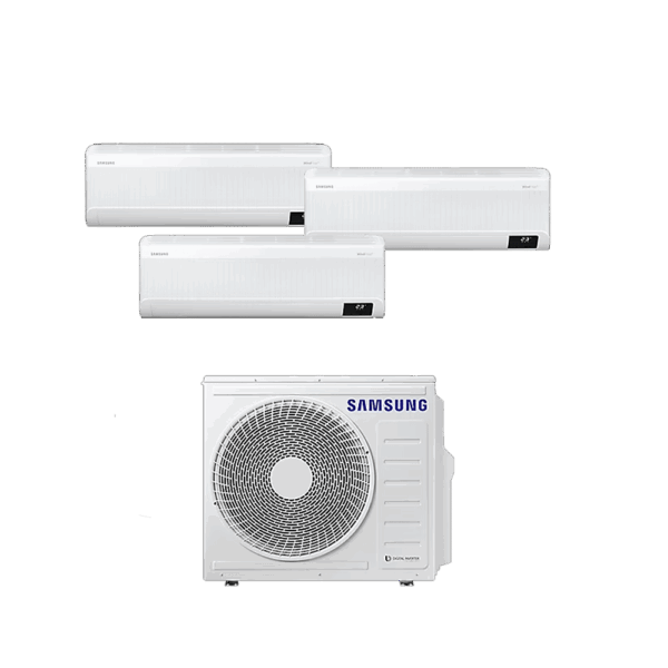 Multi Split Wind-Free Samsung Inverter  Frío Calor 2 x 9000 + 1 x 12000 Btu/hr - Imagen 1