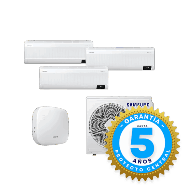 Multi Split Wind-Free Samsung Inverter  Frío Calor 2 x 9000 + 1 x 12000 Btu/hr - Imagen 2